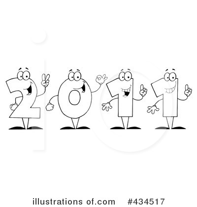 New Year Clipart #434517 by Hit Toon