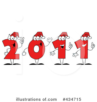 Royalty-Free (RF) New Year Clipart Illustration by Hit Toon - Stock Sample #434715