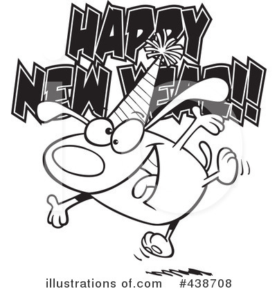 Royalty-Free (RF) New Year Clipart Illustration by toonaday - Stock Sample #438708