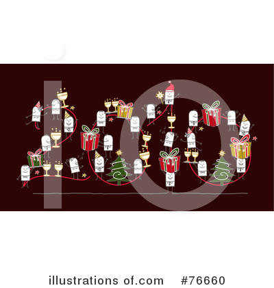 Royalty-Free (RF) New Year Clipart Illustration by NL shop - Stock Sample #76660