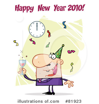 Royalty-Free (RF) New Year Clipart Illustration by Hit Toon - Stock Sample #81923