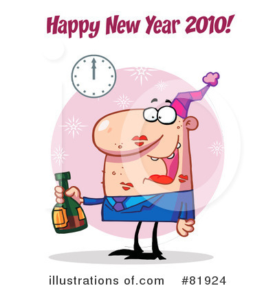 Royalty-Free (RF) New Year Clipart Illustration by Hit Toon - Stock Sample #81924