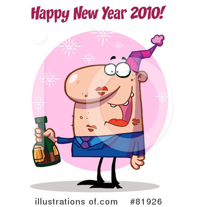 Royalty-Free (RF) New Year Clipart Illustration by Hit Toon - Stock Sample #81926