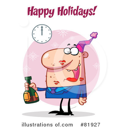 Royalty-Free (RF) New Year Clipart Illustration by Hit Toon - Stock Sample #81927