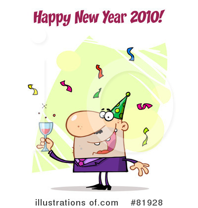 Royalty-Free (RF) New Year Clipart Illustration by Hit Toon - Stock Sample #81928