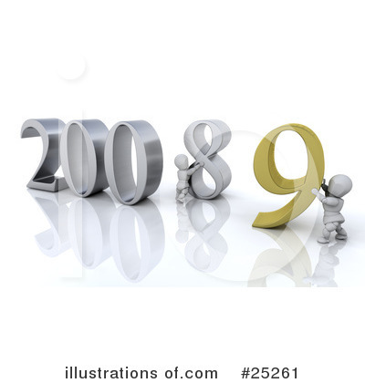 Royalty-Free (RF) New Years Clipart Illustration by KJ Pargeter - Stock Sample #25261