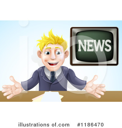 Royalty-Free (RF) News Anchor Clipart Illustration by AtStockIllustration - Stock Sample #1186470