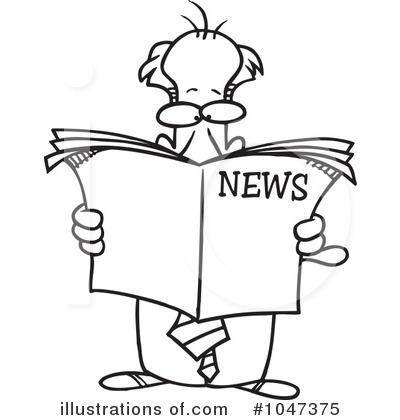 Royalty-Free (RF) News Clipart Illustration by toonaday - Stock Sample #1047375