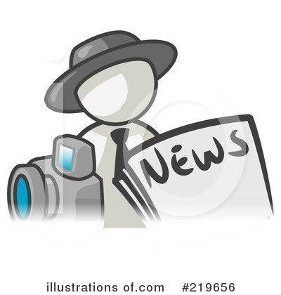 Royalty-Free (RF) News Clipart Illustration by Leo Blanchette - Stock Sample #219656