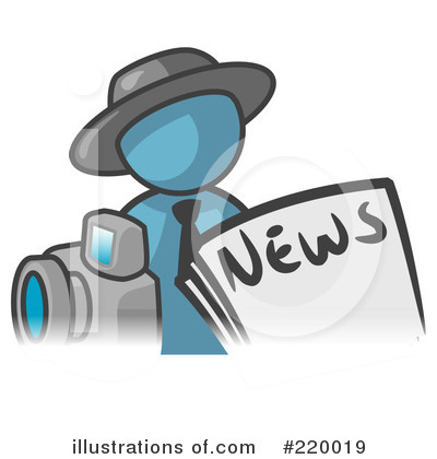 Royalty-Free (RF) News Clipart Illustration by Leo Blanchette - Stock Sample #220019