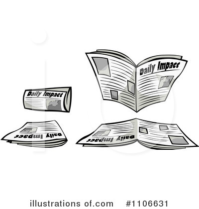 Royalty-Free (RF) Newspaper Clipart Illustration by Cartoon Solutions - Stock Sample #1106631