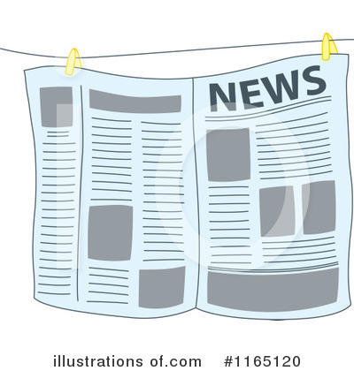 Newspaper Clipart #1165120 by Cherie Reve