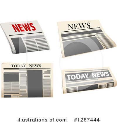 Royalty-Free (RF) Newspaper Clipart Illustration by Vector Tradition SM - Stock Sample #1267444