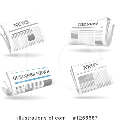 Royalty-Free (RF) Newspaper Clipart Illustration by Vector Tradition SM - Stock Sample #1268667