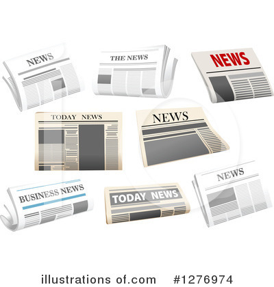 Royalty-Free (RF) Newspaper Clipart Illustration by Vector Tradition SM - Stock Sample #1276974