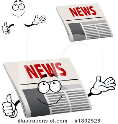Royalty-Free (RF) Newspaper Clipart Illustration by Vector Tradition SM - Stock Sample #1332528