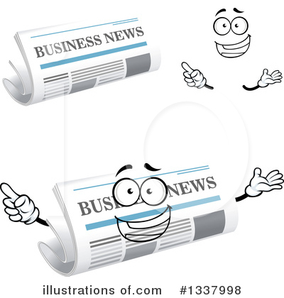 Royalty-Free (RF) Newspaper Clipart Illustration by Vector Tradition SM - Stock Sample #1337998