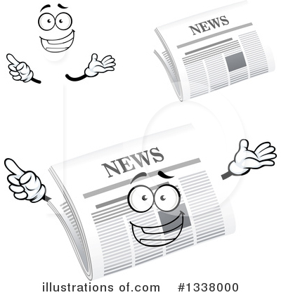 Royalty-Free (RF) Newspaper Clipart Illustration by Vector Tradition SM - Stock Sample #1338000