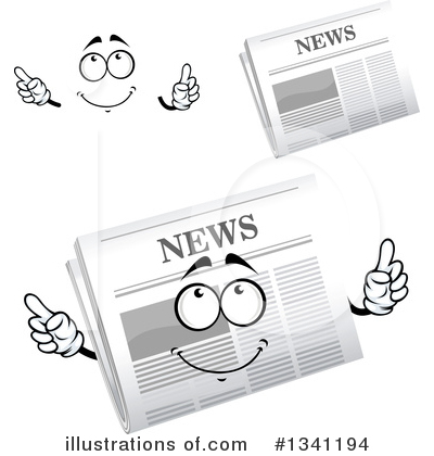Royalty-Free (RF) Newspaper Clipart Illustration by Vector Tradition SM - Stock Sample #1341194