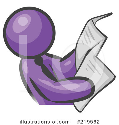 Royalty-Free (RF) Newspaper Clipart Illustration by Leo Blanchette - Stock Sample #219562
