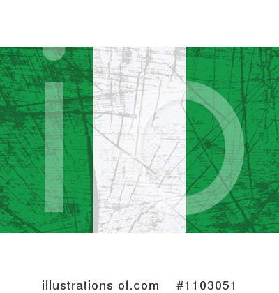 Nigeria Flag Clipart #1103051 by Andrei Marincas