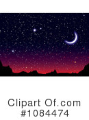 Night Sky Clipart #1084474 by michaeltravers