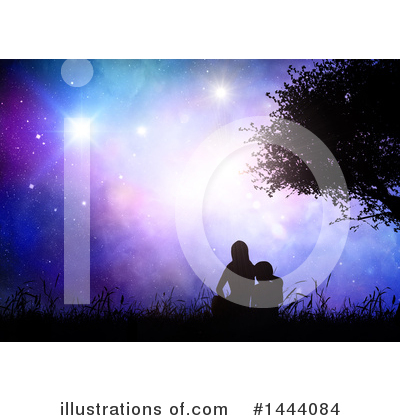 Royalty-Free (RF) Night Sky Clipart Illustration by KJ Pargeter - Stock Sample #1444084