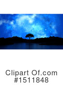Night Sky Clipart #1511848 by KJ Pargeter