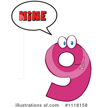 Nine Clipart #1116158 by Hit Toon