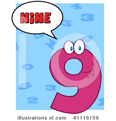 Nine Clipart #1116159 by Hit Toon