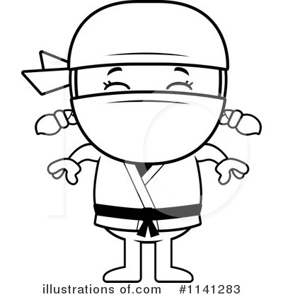 Royalty-Free (RF) Ninja Clipart Illustration by Cory Thoman - Stock Sample #1141283