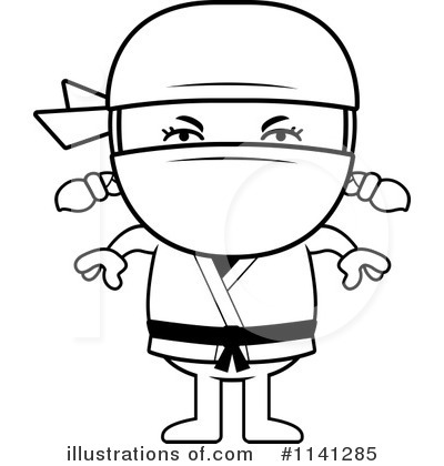 Royalty-Free (RF) Ninja Clipart Illustration by Cory Thoman - Stock Sample #1141285