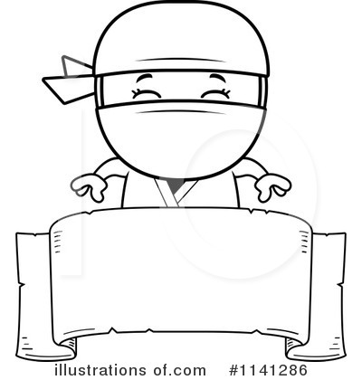 Royalty-Free (RF) Ninja Clipart Illustration by Cory Thoman - Stock Sample #1141286