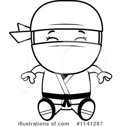 Royalty-Free (RF) Ninja Clipart Illustration by Cory Thoman - Stock Sample #1141287