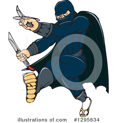 Ninja Clipart #1295634 by patrimonio