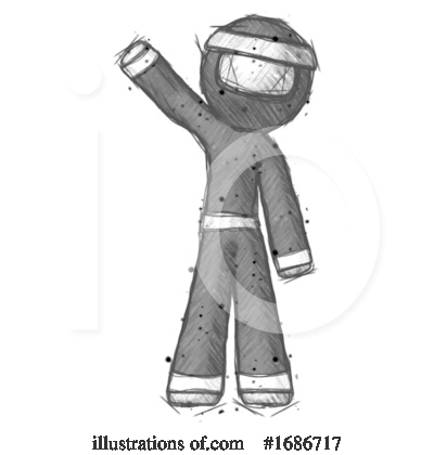 Royalty-Free (RF) Ninja Clipart Illustration by Leo Blanchette - Stock Sample #1686717