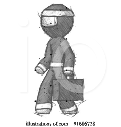 Royalty-Free (RF) Ninja Clipart Illustration by Leo Blanchette - Stock Sample #1686728
