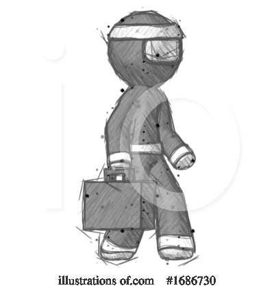 Royalty-Free (RF) Ninja Clipart Illustration by Leo Blanchette - Stock Sample #1686730