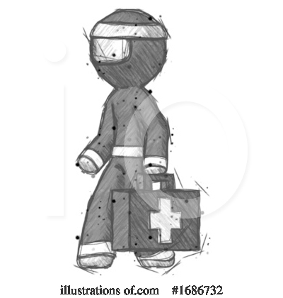 Royalty-Free (RF) Ninja Clipart Illustration by Leo Blanchette - Stock Sample #1686732