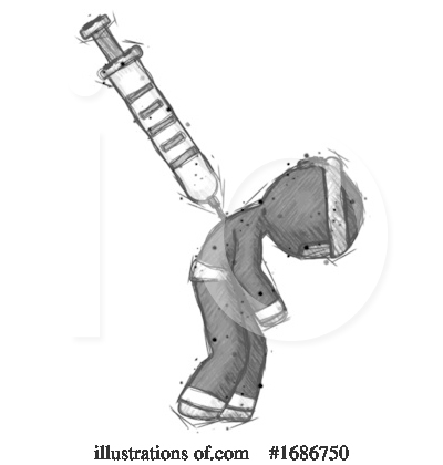 Royalty-Free (RF) Ninja Clipart Illustration by Leo Blanchette - Stock Sample #1686750