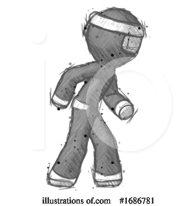 Royalty-Free (RF) Ninja Clipart Illustration by Leo Blanchette - Stock Sample #1686781