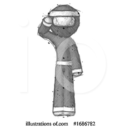 Royalty-Free (RF) Ninja Clipart Illustration by Leo Blanchette - Stock Sample #1686782