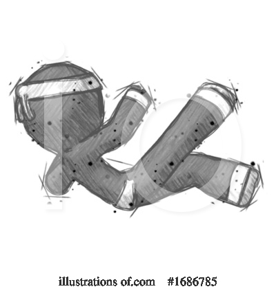 Royalty-Free (RF) Ninja Clipart Illustration by Leo Blanchette - Stock Sample #1686785