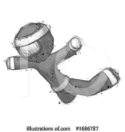 Royalty-Free (RF) Ninja Clipart Illustration by Leo Blanchette - Stock Sample #1686787