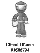 Ninja Clipart #1686794 by Leo Blanchette