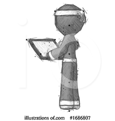 Royalty-Free (RF) Ninja Clipart Illustration by Leo Blanchette - Stock Sample #1686807