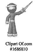 Ninja Clipart #1686810 by Leo Blanchette