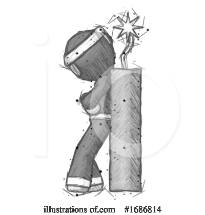 Royalty-Free (RF) Ninja Clipart Illustration by Leo Blanchette - Stock Sample #1686814