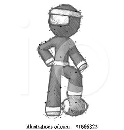 Royalty-Free (RF) Ninja Clipart Illustration by Leo Blanchette - Stock Sample #1686822