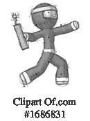 Ninja Clipart #1686831 by Leo Blanchette